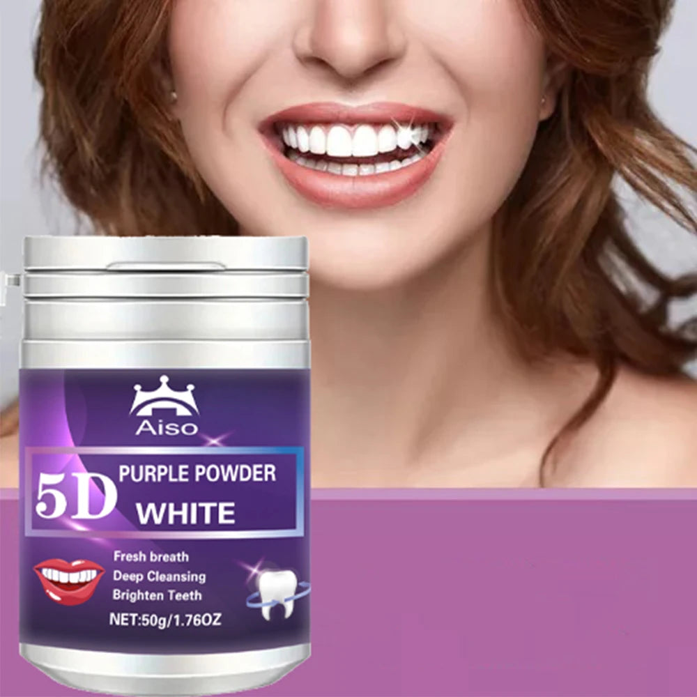 1PCS Pearl Whitening Tooth Powder, Teeth Whitening Agent, Makes Oral Care Fresher, Business Trip, Travel Essential 1.76OZ