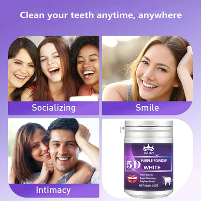1PCS Pearl Whitening Tooth Powder, Teeth Whitening Agent, Makes Oral Care Fresher, Business Trip, Travel Essential 1.76OZ